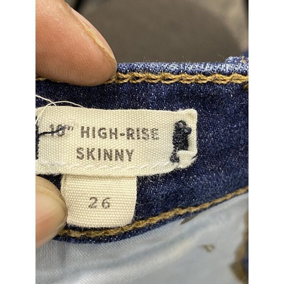 Madewell Women's 10" High-Rise Skinny Jeans Medium Wash Size 26 - Picture 8 of 10